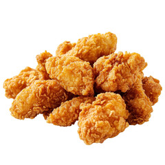 Crispy Fried Chicken Nuggets Delicious Snack Food isolated on a white background