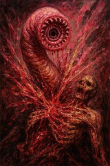 Human Host Ripped Open by Parasite