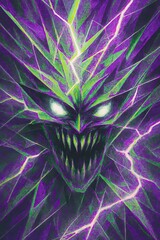 Lightning-Filled Grin of the Shattered Beast