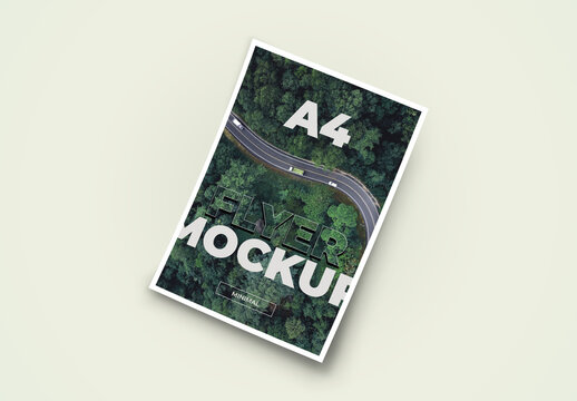 A4 Poster Mockup Layout