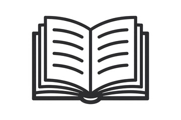 Open book isolated on transparent background