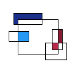 abstract vector background square