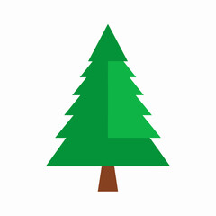 Fototapeta premium christmas tree isolated on white