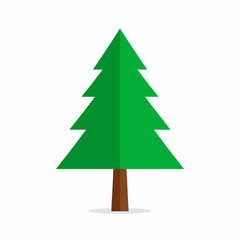 Fototapeta premium christmas tree isolated on white