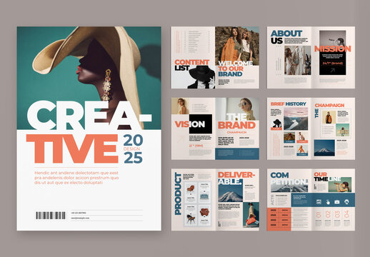 Creative Brief Campaign Portfolio Magazine Layout