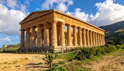 Fototapeta premium Ancient temple on a sunny day