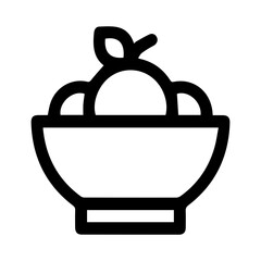 Fruit Bowl Concept Icon
