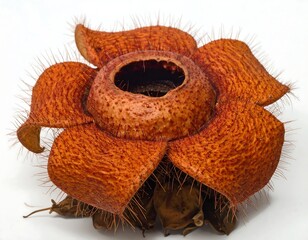 Stunningly Detailed View Of A Rare Pitcher Plant Blossom