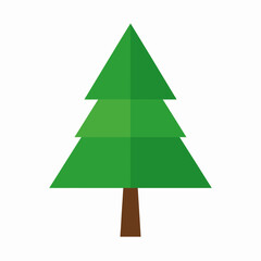 Fototapeta premium christmas tree vector illustration