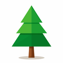 Obraz premium christmas tree vector illustration