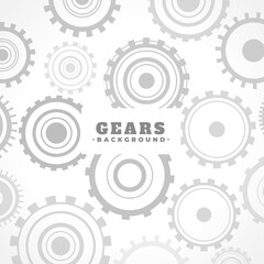 round cogwheel gear motion white background design