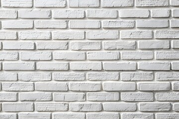 Fototapeta premium Clean White Brick Wall Background for Interior Design and Architecture Projects