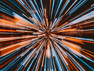 Fototapeta premium Abstract Light Streaks Explosion Background Image
