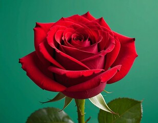 Close-up of a vibrant red rose (9)