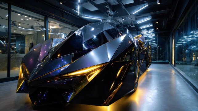 Premium futuristic mecha vehicle