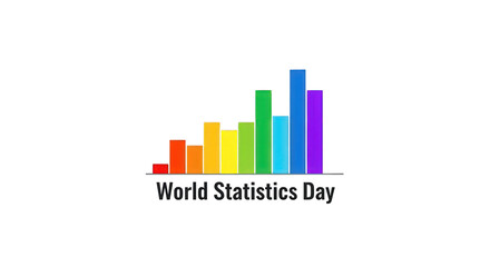 Colorful bar graph for World Statistics Day