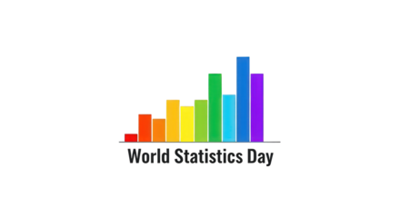Colorful bar graph for World Statistics Day