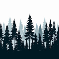 Fototapeta premium christmas trees background