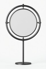 Fototapeta premium Modern minimalist display stand studio product photography clean environment front view contemporary design