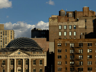 Classic brick buildings in New York City
