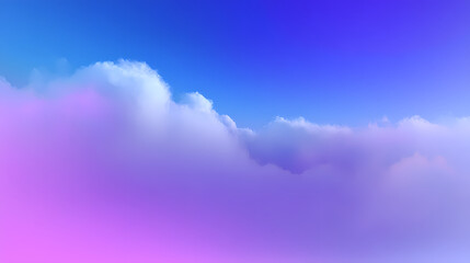 Obraz premium Dreamy pastel gradients of blue and lavender create a soft, ethereal sky visual.