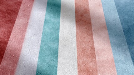 Fototapeta premium Vintage Textured Background with Red Blue and White Sunburst Rays Design