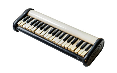 Contemporary Musical Keyboard Instrument on white background