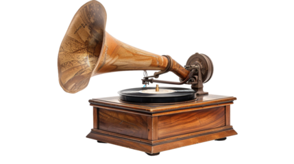 Meticulously Preserved Phonograph Single on white background