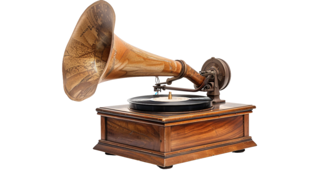 Meticulously Preserved Phonograph Single on white background