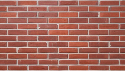 Fototapeta premium A close up view of a classic red brick wall texture