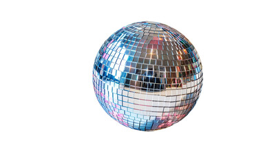 Mini Disco Ball with Eastern Reflection on white background