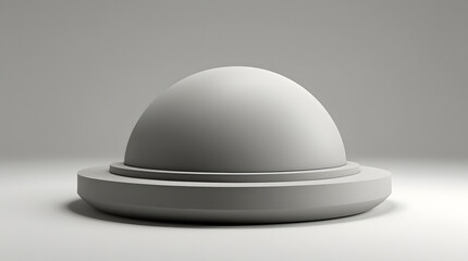 Fototapeta premium A half ellipse base is depicted, characterized by a flat-bottomed arc resembling a dome,