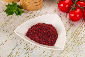 Natural organic Sumah powder for culinary