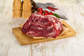 Raw beef meat for cooking