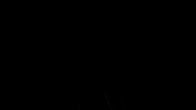 spread muzzle flash effect on black background