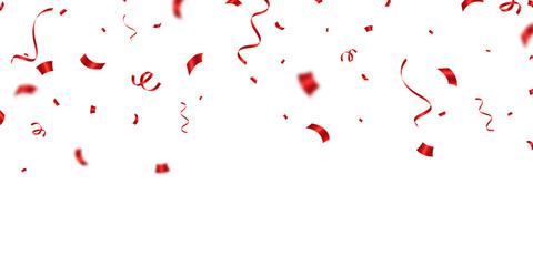 Celebration background with red zigzag balls vector illustration