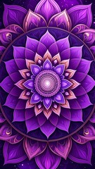 Purple mandala flower design (1)