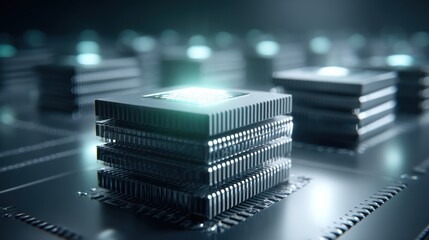 Stacked microchips technology