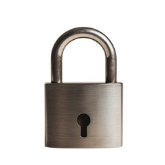 Naklejka premium Metal Padlock Security Privacy Protection Safe isolated on a white background