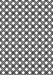 Seamless geometric pattern black and white bold lines