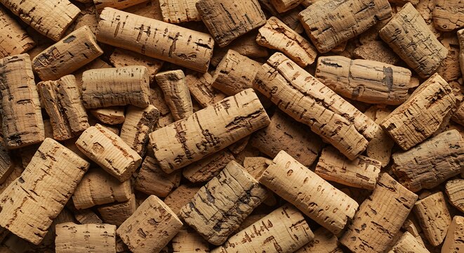 Cork pieces background