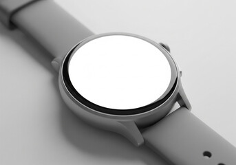 Modern Wearable Technology Close-up of a Smartwatch Display with Customizable Features