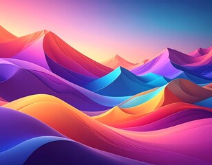 Abstract vibrant landscape (1)