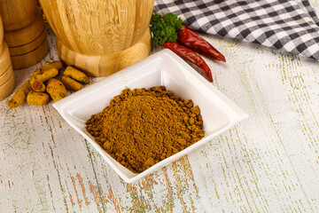 Indian cuisine - curry powder for culinary