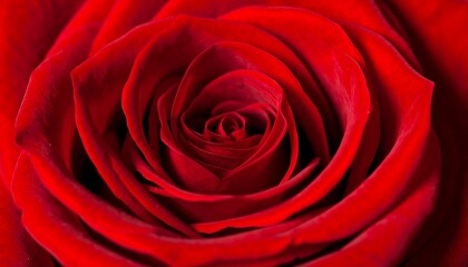 Close-up of a vibrant red rose