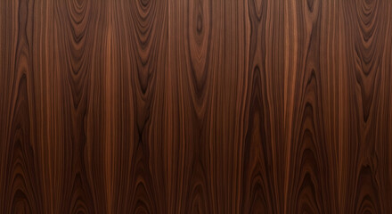 Dark brown walnut wood texture background with natural grain pattern
