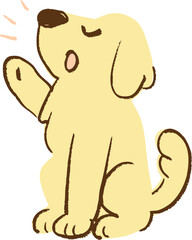 귀여운 골든 리트리버 강아지 아이콘