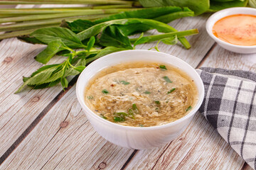 Hot Asian crab meat soup