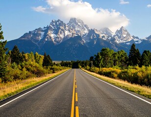 Naklejka premium Scenic mountain road