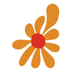 Abstract Groovy Flower